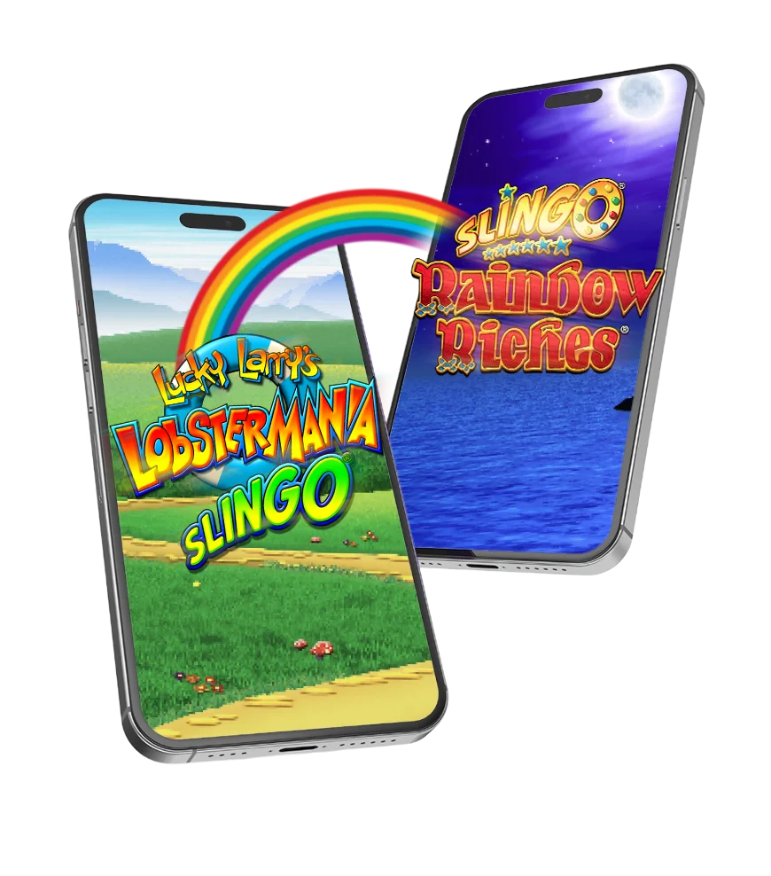 Woman holding phone playing Big Bass Vegas